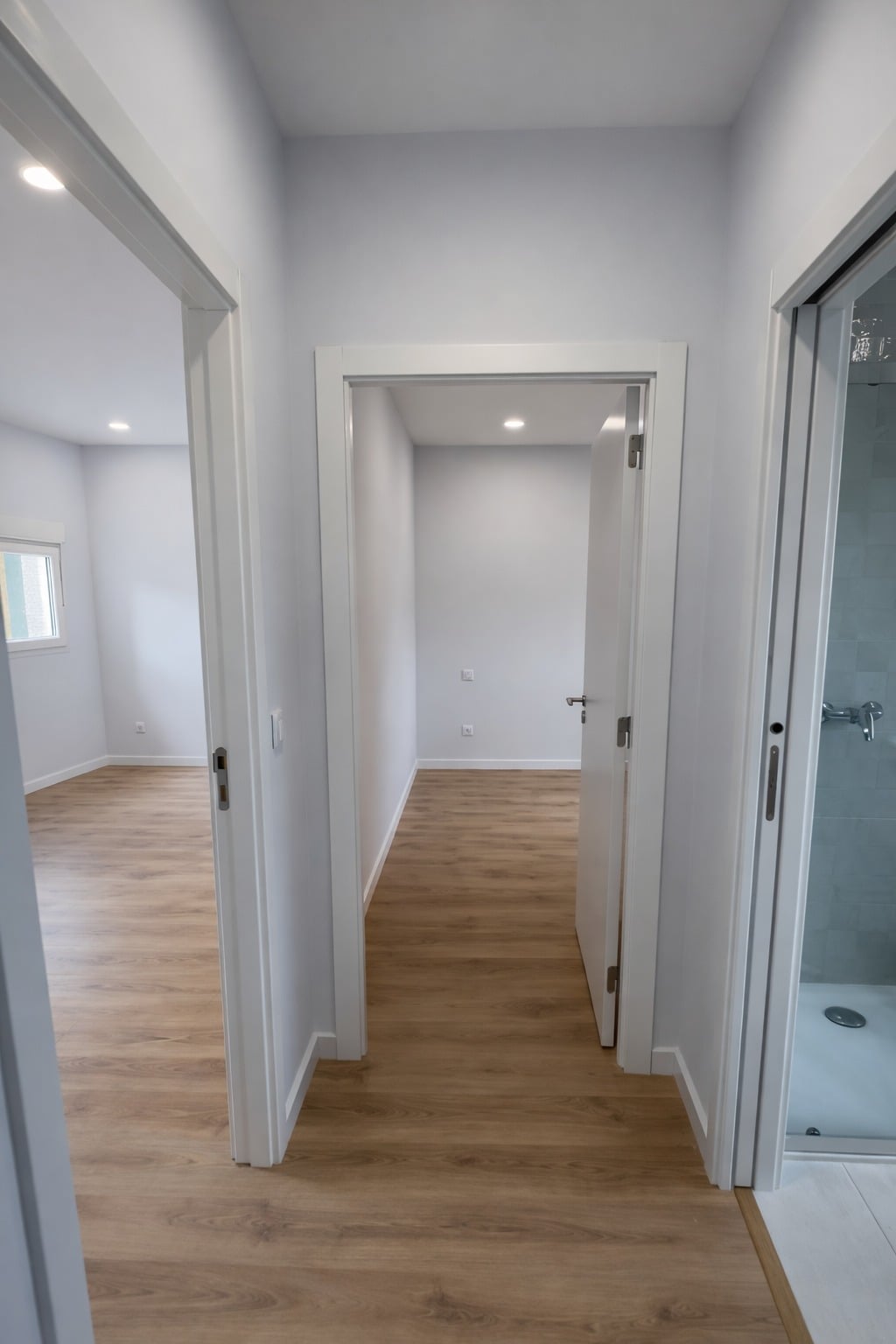 Zona dos quartos remodelada